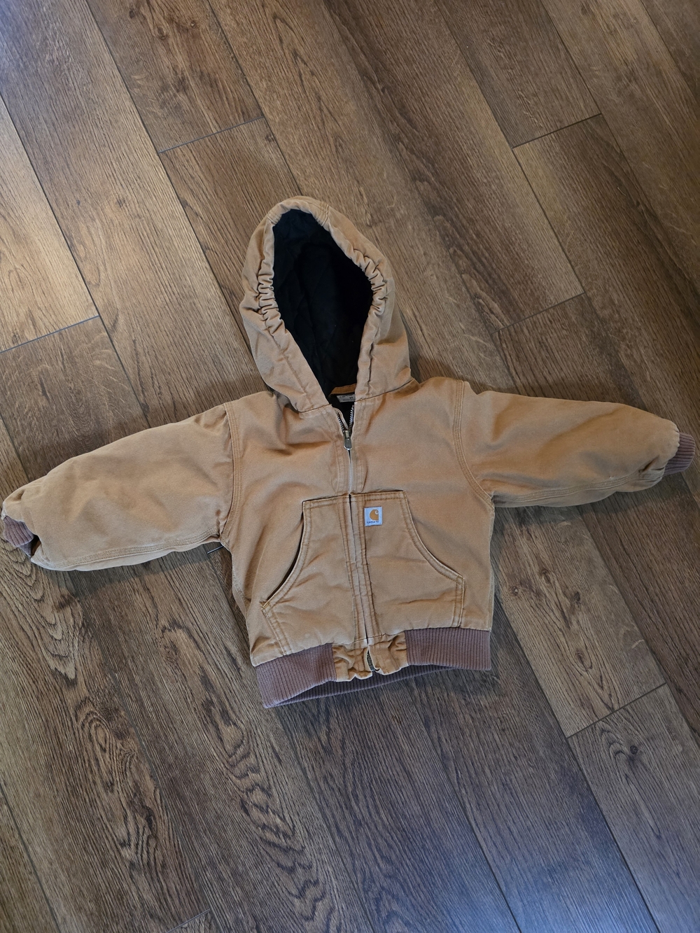 Carhartt Kids' Tan Insulated Canvas Jacket